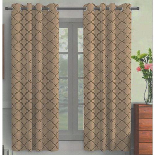 Elegant 3-Piece Marble Curtains Set – Stylish & Sheer Window Drapes, 2.5m Height