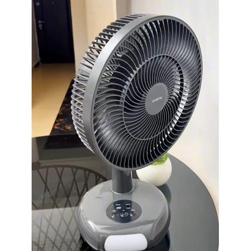 Power Turbo 4000mAh Folding Fan Rechargeable Portable Silent Fan with Display