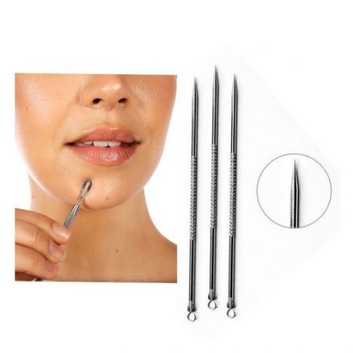 2pcs Acne Blackhead Comedone Pore Zit Pimple Extractor
