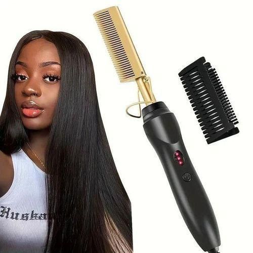 Hair Straightener Hot Comb Hair Curler Flat Iron For Natural Hair Wigs Hair Hot Comb Hair Straighter