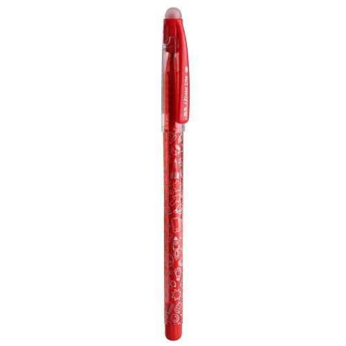 12 Capped Erasable Gel Pens, Red 0.5mm