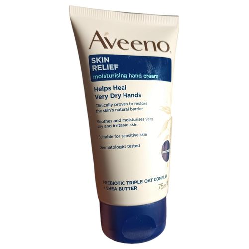 SKIN RELIEF MOISTURIZING HAND CREAM Helps Heal Very Dry Hands SOOTHES MOISTURIZES Shea Butter jm