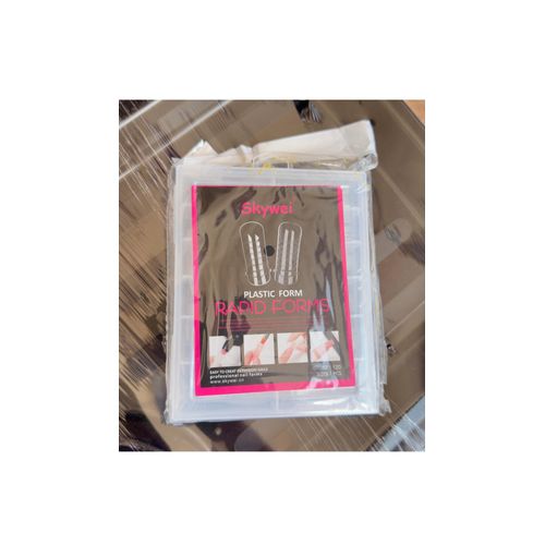 120PC SET DUAL FORMS FOR NAIL EXTENSION FOR POLYGEL SQUARE SHAPE
