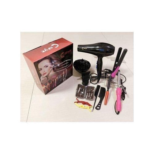 Canye 12Pcs Professional Blow Dry Hair Dryer Hot And Cold 1200W