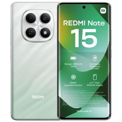 Note 15 128 GB ROM + 6 GB RAM 6.77 120Hz AMOLED Curved Display 108 MP Rear Camera 20MP Selfie 6000mAh Battery 33W FAST CHARGING On-Screen finger sensor