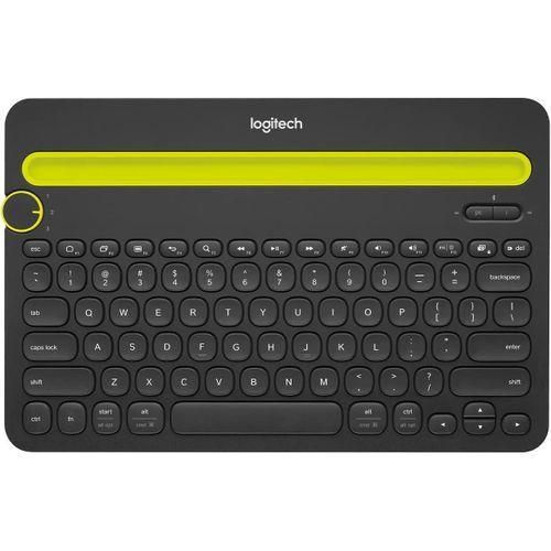 Logitech K480 Wireless Multi-Device Keyboard for Windows, macOS, iPadOS, Android or Chrome OS, Bluetooth, Compact, Compatible with PC, Mac, Laptop, Smartphone, Tablet