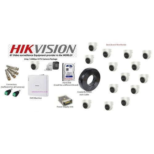 16 CCTV CAMERAS HD (2MP) Full Kit With Night Vision + Phone Acess + Free BNC