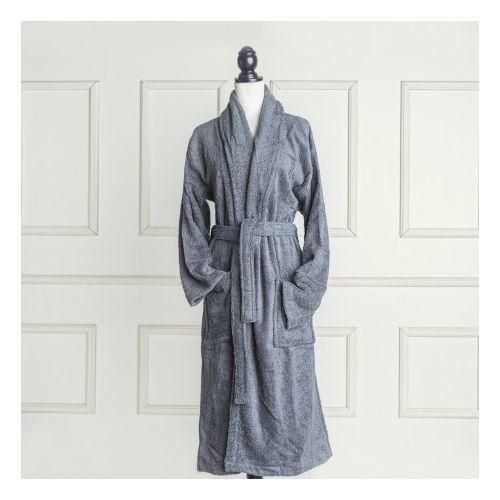Cotton Bathrobe Long Shawl Collar Plush Robe-unisex