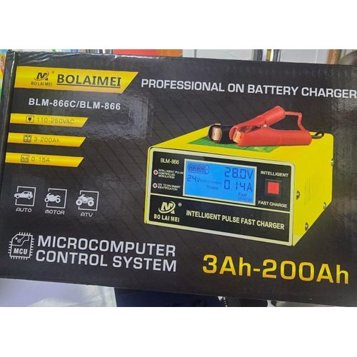 Heavy Duty 12V24V Smart Battery Charger for Cars Motorcycles and Trucks