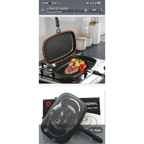 40cm Original Die Casting Double Grill Non-Stick Pan