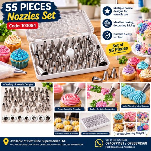 55 Pieces Nozzles Set