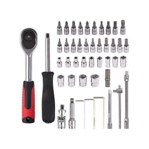 Mechanic Tools, 46PCS Socket Spanner Tool Kit Ratchet Wrench Set, Combination Socket Tool Set Kit Auto Car Repair Tool Socket Wrench Set, for home, car, or garage projects