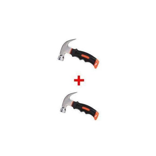 2pcs Claw Hammer Steel Head Plastic Handle Magnetic