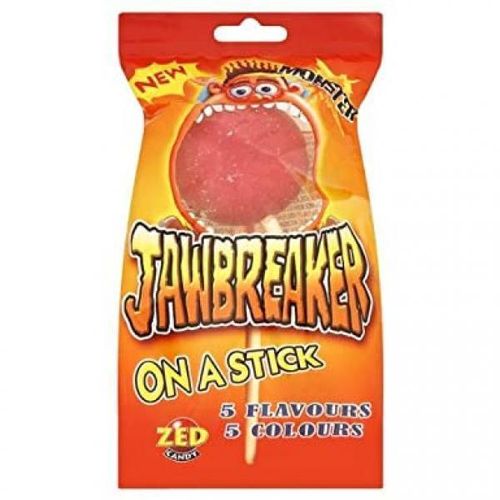 ZCandy Jawbreaker Lollipop on Stick 60g Long-Lasting Giant Candy Ball
