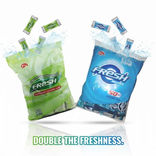 Fresh Peppermint & Menthol Chewing Gum – 2 Packs – Extra Cool, Long-Lasting Freshness