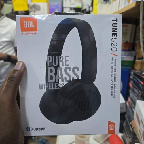Wireless Headphones Tune 520 On-Ear with Bluetooth, Mic, and Pure Bass