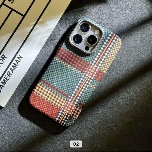 Polycarbonate Carbon Fiber Pattern(Tribal Case), Phone Cases Supports Wireless Charging For Iphone 15 Pro Max