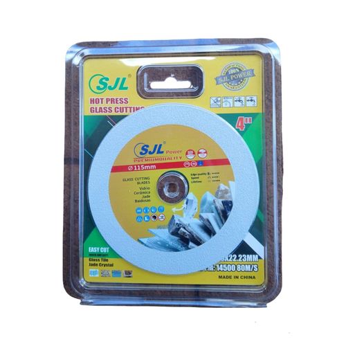 SJL Power 115mm (4.5") Diamond Glass Cutting Disc - Ultra-Thin Blade for Glass, Ceramic Tile, Jade & Crystal - Chip-Free Smooth Cut