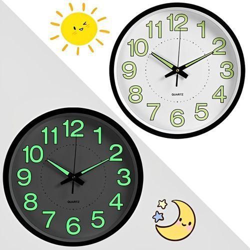 30CM Large Luminous Wall Clocks Glow In The Dark Silent Home Digital Clock Decor