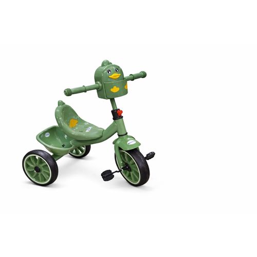 Kids Tricycle 670-3 Green Duck Ride On Bike With Backrest And Pedals