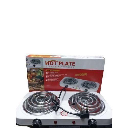 2000W Portable Electric Double Coil Burner With Dual Control