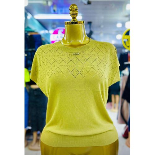Quality Golden Aura Luxe Knit Top