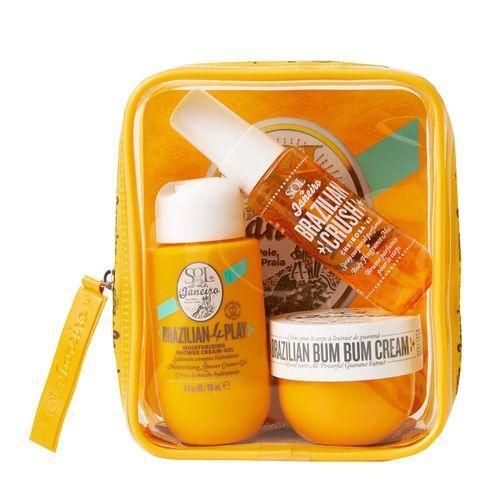 Bum Bum Jet Set Kit Travel Trial Gift Cream Pouch Body Wash Bag Shower Gel Cheirosa 62 Perfume Mist Mini