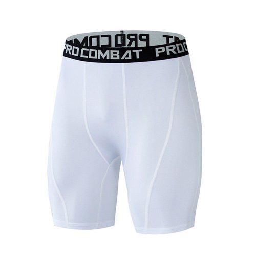 GREEN Mens Outdoor Sports Tight Breathable Shorts Running Gym Active Bodybuilding Hiking Compression Shorts Lightweight Quickdry Polyester