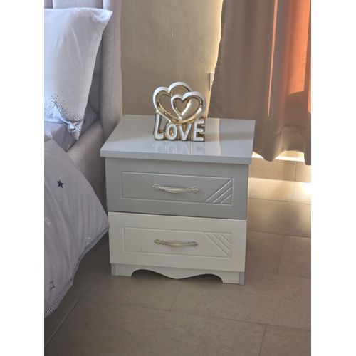 Solid Wood Bedside Table Nightstand – Nordic Light Luxury Design