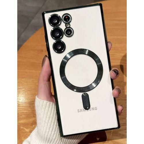 Back Case For Samsung Galaxy S23 Ultra Compatible With Magsafe Charging