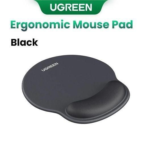 Ergonomic Mouse Pad with Wrist Rest Support, Slow Rebound Memory Foam Mouse Mat, Typing Pain Relief, Desk Pad with Easy Gliding Surface and Non-Slip PU Base for Gaming, Working,