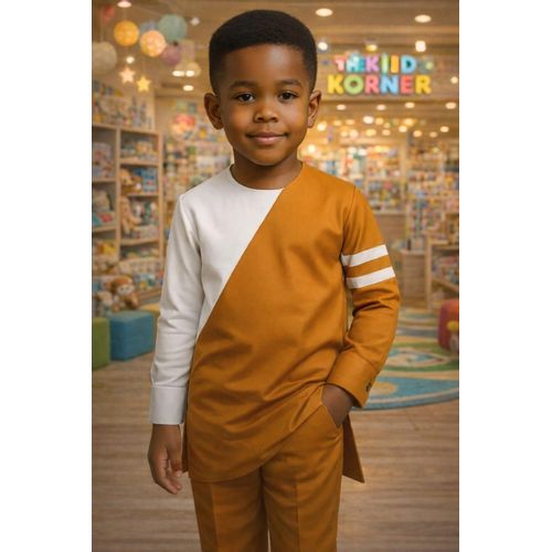 African Heritage Asymmetrical Suit - A Modern Blend of Culture, Style, and Youthful Confidence