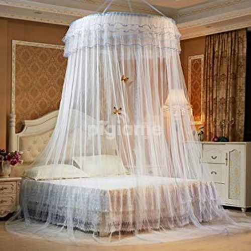 5 By 6 White Big Round Mosquito Net For- BIG SIZE BEDS.