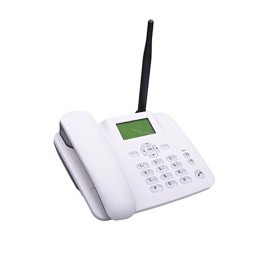 Fixed Wireless Phone 2G Desktop Telephone Support GSM 85090018001900MHZ SIM Card Cordless Phone with Antenna Radio Alarm Clock SMS Funtion for House Home Call Center Office Company Hotel