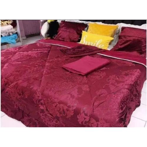 6-Piece Luxury Silk Duvet Bedding Set – 1 Duvet, Bedsheet & Pillowcases