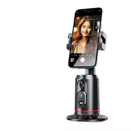 Auto Face Tracking Selfie Stick Tripod Smart AI Tracking Rotation Stable Stand Q02 Black
