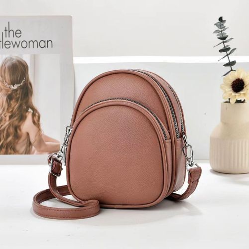 classic ladies shoulder and cross-body grey bag