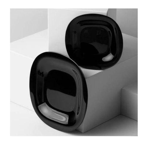 6pcs Black Square Dinner Plates