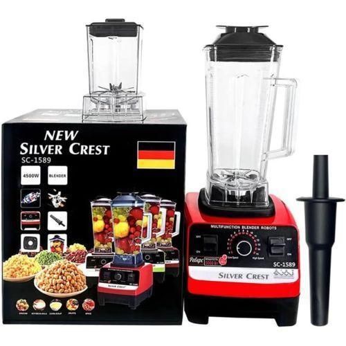 Commercial Grade 4500W Blender 2-in-1 Juicer Mixer Multifunctional Smoothie Maker Grinder Stainless Steel Blades -High-Powered Performance Heavy Duty Kitchen Blender