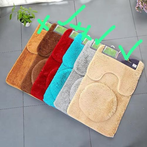 Fluffy Toilet Mats