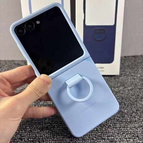 Galaxy Z Flip 6 Silicone Flex Case With Ring Lightweight Armor For Ultimate Safety & Style