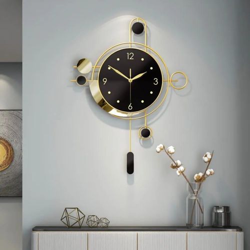 Modern Luxury Giant Gold Round Wall Clock