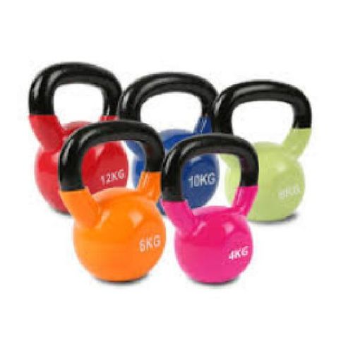 Vinyl Coated Coloured Kettlebell 4KG
