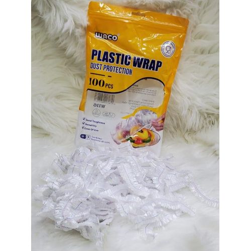 100 Pieces Disposable Food Storage Cover Elastic