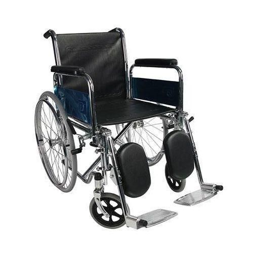 Foldable Orthopedic Wheelchair with armrests and footrests.