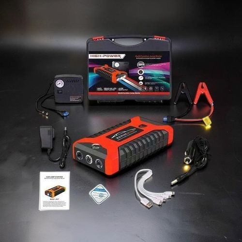 Enhanced Quality Portable High Performance 12V 99800mAh 2-in-1 Multi-Functional High Power Car Emergency Jump Starter Kit with Tire Inflator Air Compressor