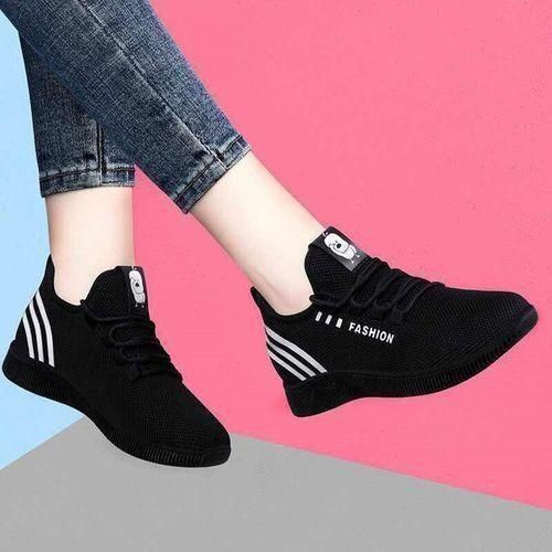Women Breathable And Non Slip Shoes Black-EU 37.