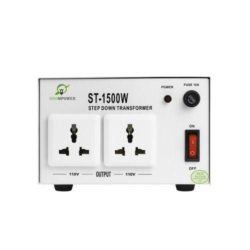 Drom Power 1500W Step-Down Transformer (ST-1500W) – 220V to 110V Voltage Converter