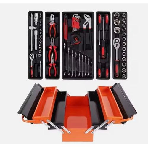 168 PCS Metal Box Tool Set Home Socket Set Auto Mechanic Tools vde