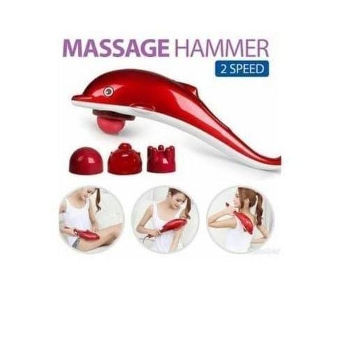 Infrared Hammer Handheld Full Body Massager, Red